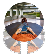 Slide 5: the sample experience as a whole, above two separate half-experiences